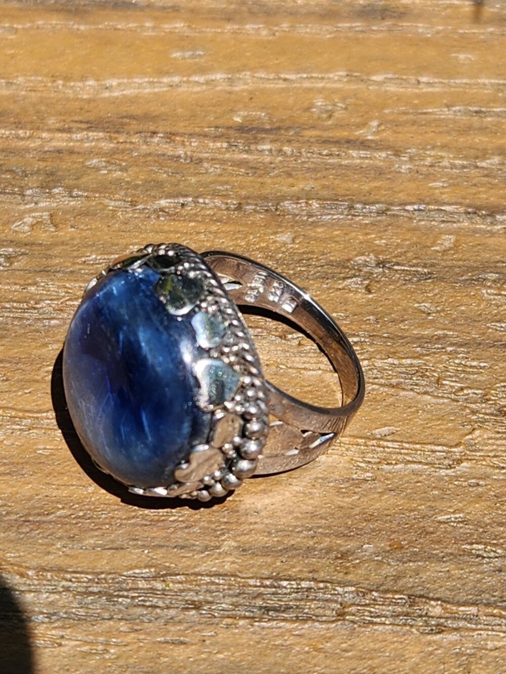 SAJEN Blue Kyanite RING, size 8 - Picture 6 of 14